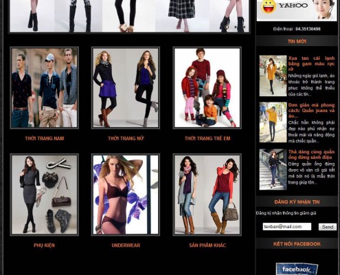 website thời trang